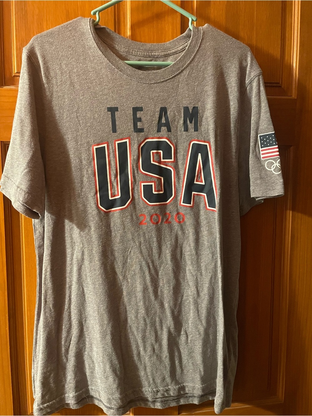 Team Apparel Gray USA 2020 Graphic Short Sleeve Tee